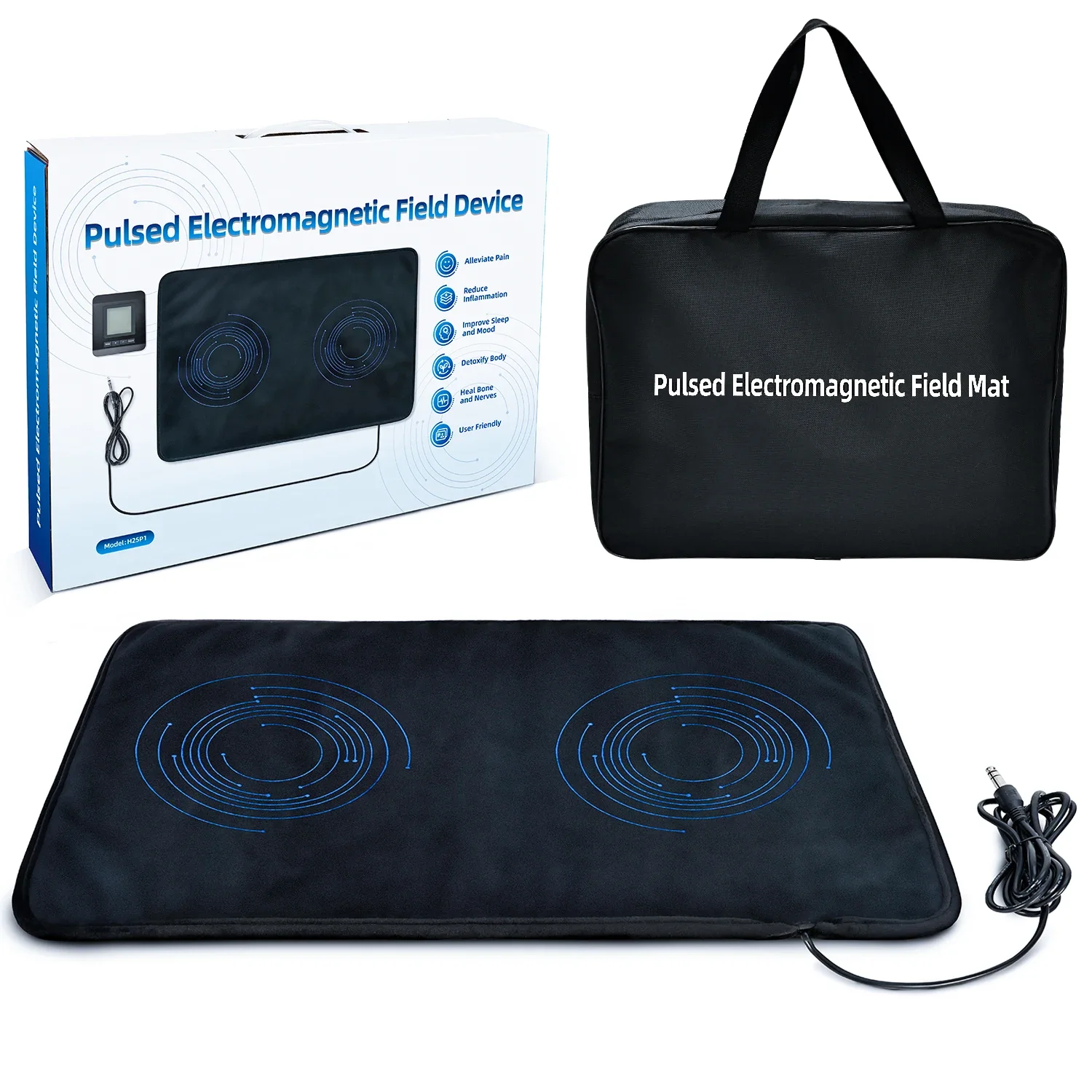2 Coils Pure PEMF Therapy Mat Natural Healing PEMF Micro-circulation Magnetic Therapy Device Whole Body Pain Relief
2 Coils Pure PEMF Therapy Mat Natural Healing PEMF Micro-circulation Magnetic Therapy Device Whole Body Pain Relief