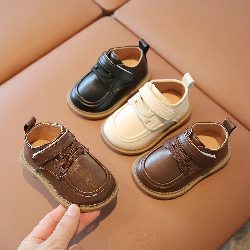 Baby Autumn Soft Soled Shoes Girls Versatile Breathable Solid Color Leather Shoes Boys Low Top Velcro Non Slip Kid Toddler Shoes
Baby Autumn Soft Soled Shoes Girls Versatile Breathable Solid Color Leather Shoes Boys Low Top Velcro Non Slip Kid Toddler Shoes