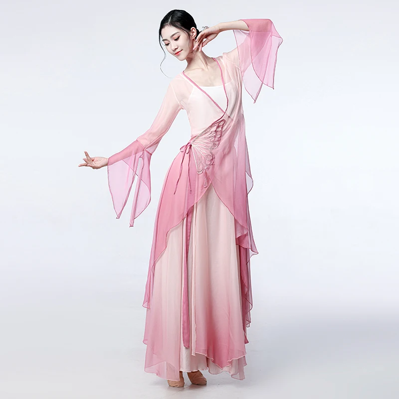 Ladies Chinese style classical dance dress chiffon gauze dress girls flowing training costume dance dance performance costume
Ladies Chinese style classical dance dress chiffon gauze dress girls flowing training costume dance dance performance costume