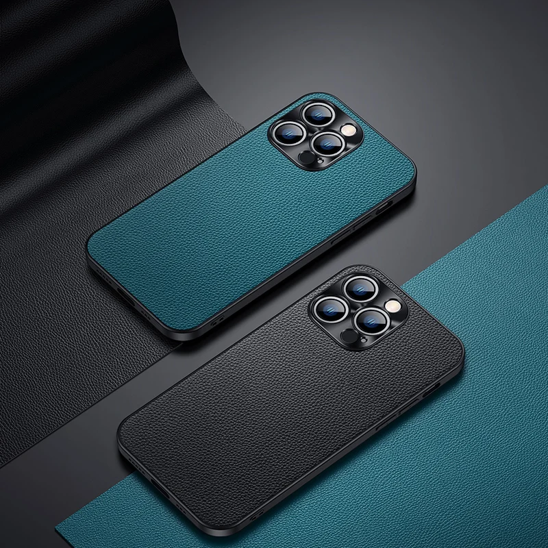 Luxury Genuine Leather Phone Case For iPhone 14 Pro 14 Plus 13 12 Pro Max Soft Cover Metal Camera Protection Top Layer Cowhide
Luxury Genuine Leather Phone Case For iPhone 14 Pro 14 Plus 13 12 Pro Max Soft Cover Metal Camera Protection Top Layer Cowhide