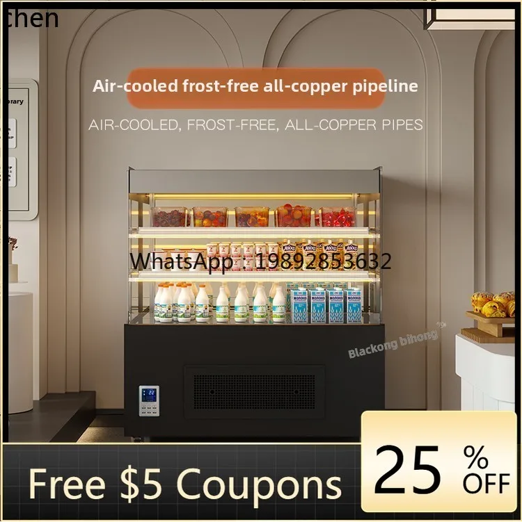 ZS Open Cake Display Cabinet Refrigerated Commercial Dessert Freezer Beverage Wind Curtain Cabinet
ZS Open Cake Display Cabinet Refrigerated Commercial Dessert Freezer Beverage Wind Curtain Cabinet