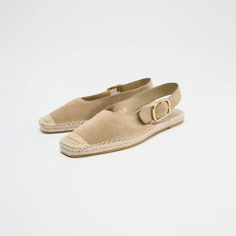 Banyiou Retro Buckle Roman Sandals Women 2026 Spring Summer Square Toe Hemp Sole Flat Single Shoes Fisherman Shoe Suede Loafers
Banyiou Retro Buckle Roman Sandals Women 2026 Spring Summer Square Toe Hemp Sole Flat Single Shoes Fisherman Shoe Suede Loafers