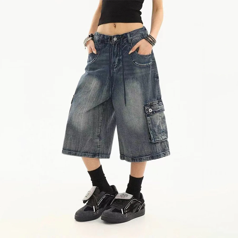 Summer Men's Washed Straight Workwear Seven-Point Jeans American Retro Fashion Trend Street Hip-Hop Loose Casual Men's Bottoms
Summer Men's Washed Straight Workwear Seven-Point Jeans American Retro Fashion Trend Street Hip-Hop Loose Casual Men's Bottoms