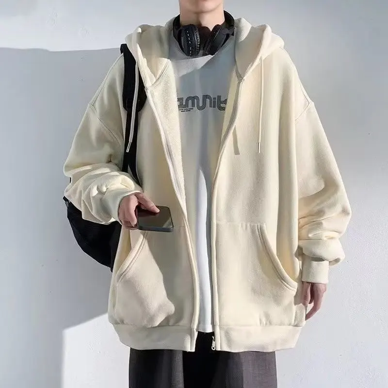 New Lazy Cardigan 2022 Youth Pop Hooded Men's Straight Sweatshirt Autumn and Winter Zipper Casual Solid Color
New Lazy Cardigan 2022 Youth Pop Hooded Men's Straight Sweatshirt Autumn and Winter Zipper Casual Solid Color