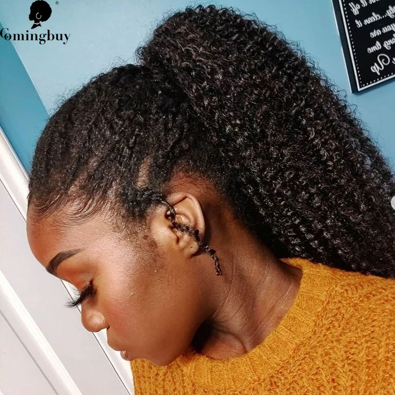 Afro Kinky Curly Human Hair Ponytails Brazilian Remy Human Hair String Ponytails Human Hair Extensions 4B 4C For Black Women
Afro Kinky Curly Human Hair Ponytails Brazilian Remy Human Hair String Ponytails Human Hair Extensions 4B 4C For Black Women