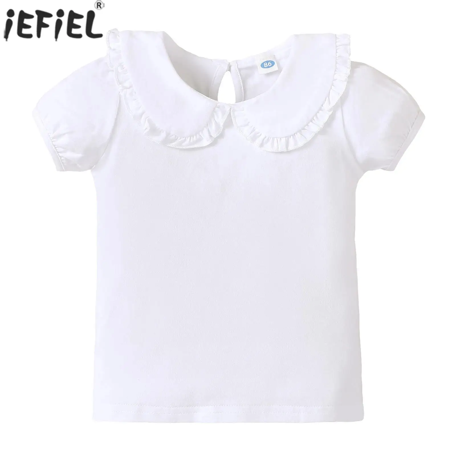 Toddler Baby Girls Cotton Ruffle Collar Blouse Top Casual Solid Color T-shirt Cute Tee Tops Kid Summer Spring Clothes Daily Wear
Toddler Baby Girls Cotton Ruffle Collar Blouse Top Casual Solid Color T-shirt Cute Tee Tops Kid Summer Spring Clothes Daily Wear