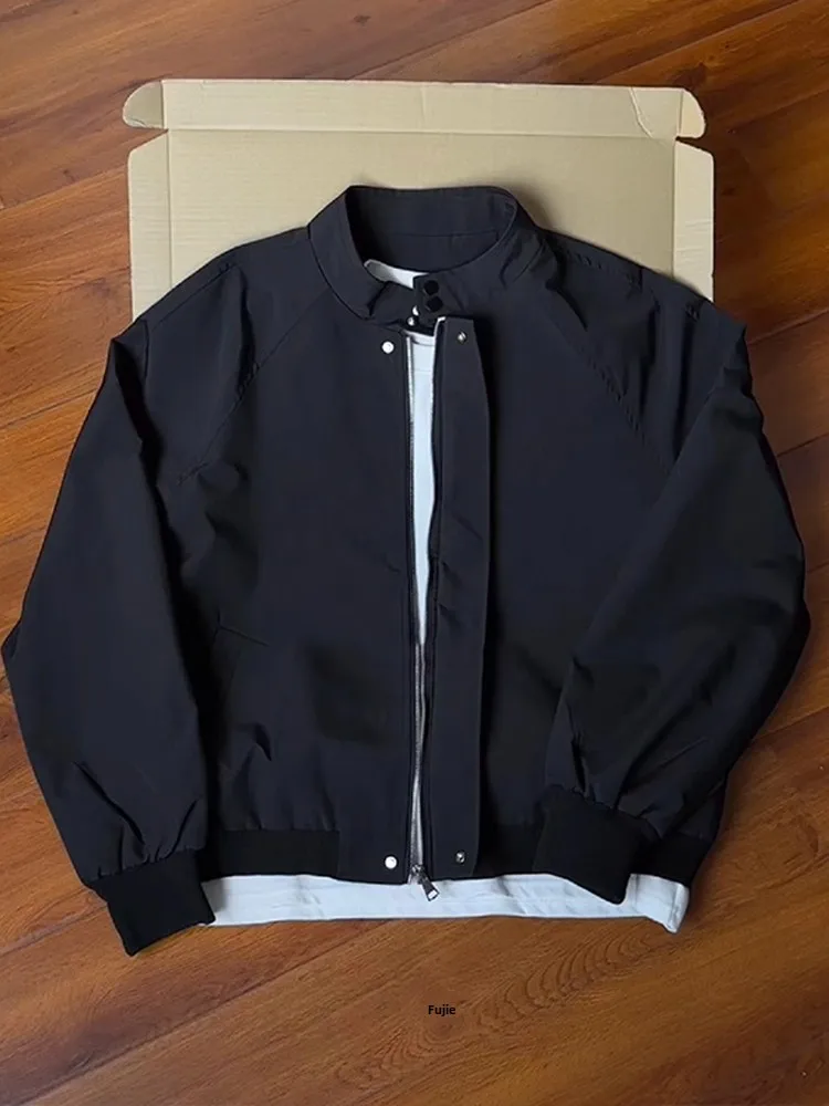 Bla American Sle Flight Jaet ort Baseball Coat Men's Autumn Outdoor Waterproof Stand Collar Polyester Fiber Long Sve
Bla American Sle Flight Jaet ort Baseball Coat Men's Autumn Outdoor Waterproof Stand Collar Polyester Fiber Long Sve