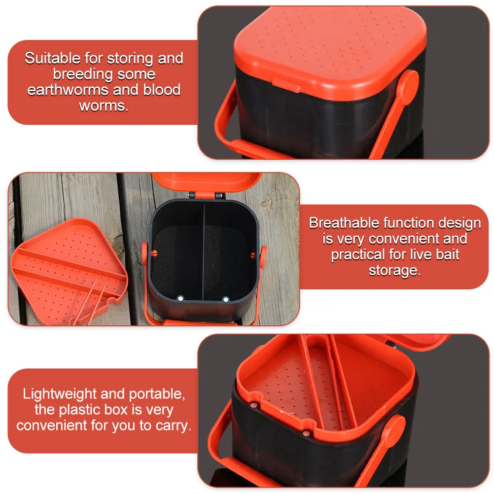 2pcs Box Lightweight Live Bait Containers for Fishing Tackle Blood Worm Storage Breathing Design Plastic
2pcs Box Lightweight Live Bait Containers for Fishing Tackle Blood Worm Storage Breathing Design Plastic