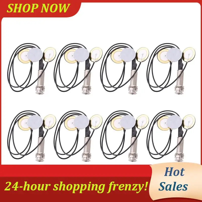 AB31-8X Piezo Contact Microphone 3 Transducer Pickups With End Pin Jack For Kalimba
AB31-8X Piezo Contact Microphone 3 Transducer Pickups With End Pin Jack For Kalimba