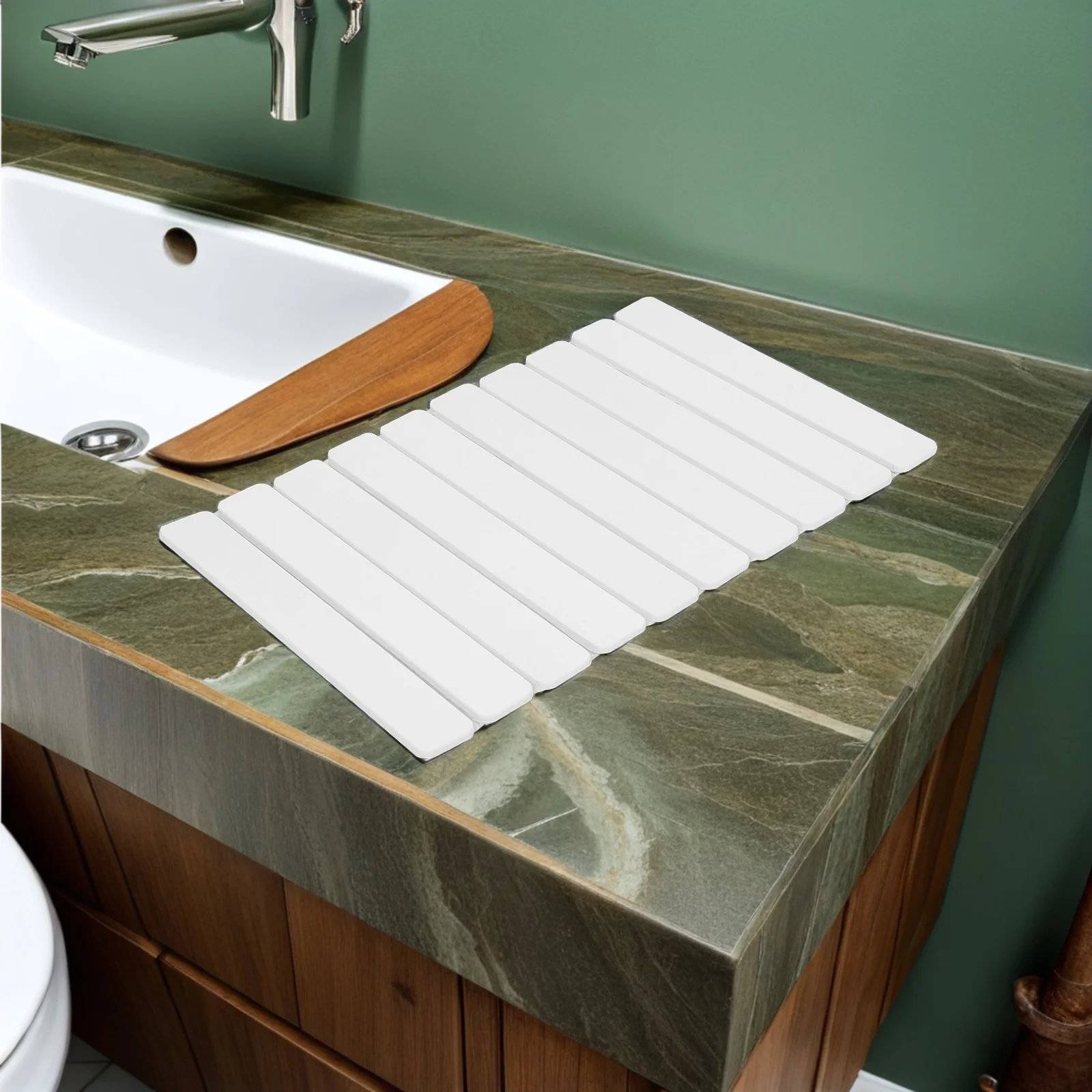 Складная посуда с диатомовой землей, посуда, кухонный коврик для сушки посуды, водопоглощающие подставки из диатомита, коврик для сушки 23,5 \ 
Складная посуда с диатомовой землей, посуда, кухонный коврик для сушки посуды, водопоглощающие подставки из диатомита, коврик для сушки 23,5 \