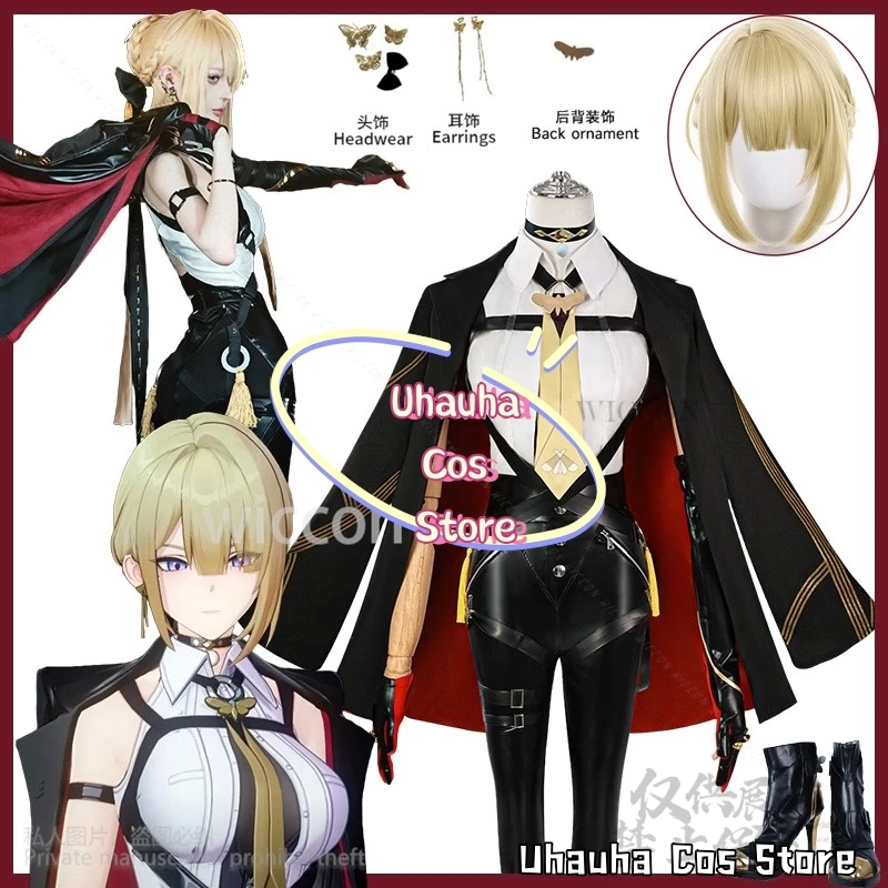 Anime Game Zenless Zone Zero ZZZ Cosplay Evelyn Costume Sexy Uniform PU Pants Shoes Wigs For Girls Woman Halloween Customized 
Anime Game Zenless Zone Zero ZZZ Cosplay Evelyn Costume Sexy Uniform PU Pants Shoes Wigs For Girls Woman Halloween Customized