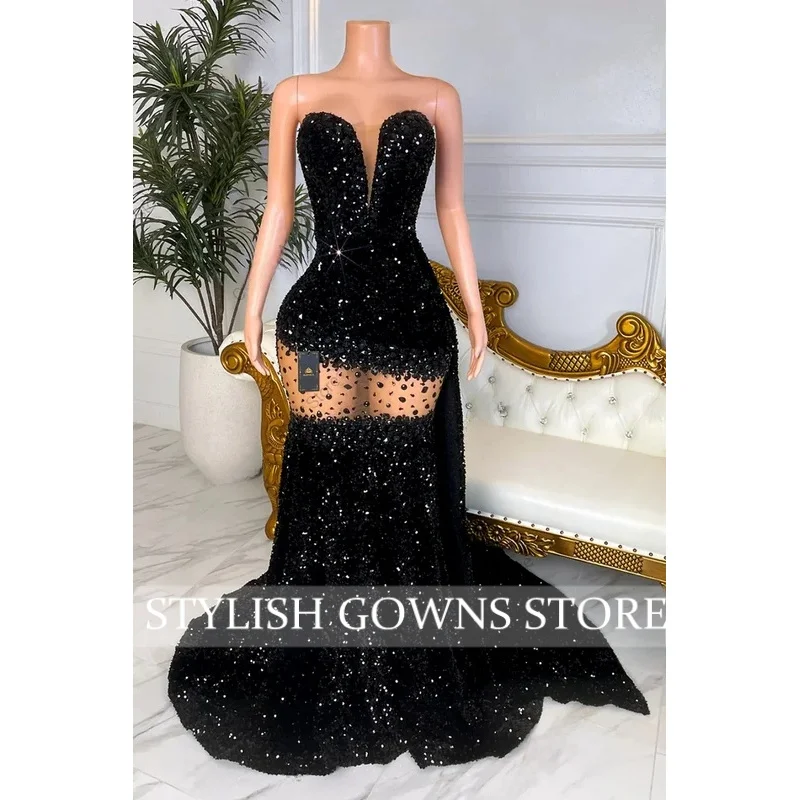 Стильное черное длинное платье для выпускного вечера с пайетками и стразами, без бретелек, с кристаллами, для девушек, на день рождения, свадьбу, вечеринку, на заказ
Стильное черное длинное платье для выпускного вечера с пайетками и стразами, без бретелек, с кристаллами, для девушек, на день рождения, свадьбу, вечеринку, на заказ