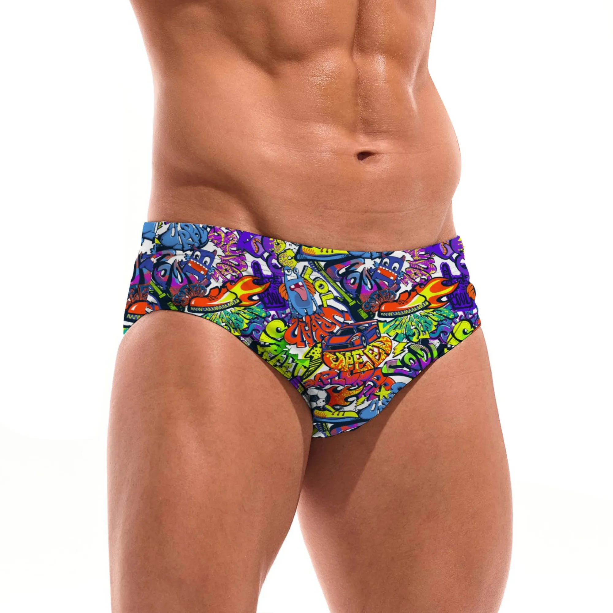 Cartoon Graffiti Novel Men's Swimming Trunks Skin-Friendly Comfortable Men's Briefs Swimwear Sexy Bikini Men's Beach Surf Shorts
Cartoon Graffiti Novel Men's Swimming Trunks Skin-Friendly Comfortable Men's Briefs Swimwear Sexy Bikini Men's Beach Surf Shorts