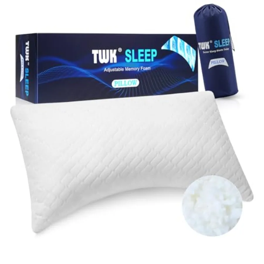 Original Adjustable Bed Pillow for Sleeping, Good for Side, Back and Stomach Sleeper with Washable Removable Cover, Additional
Original Adjustable Bed Pillow for Sleeping, Good for Side, Back and Stomach Sleeper with Washable Removable Cover, Additional