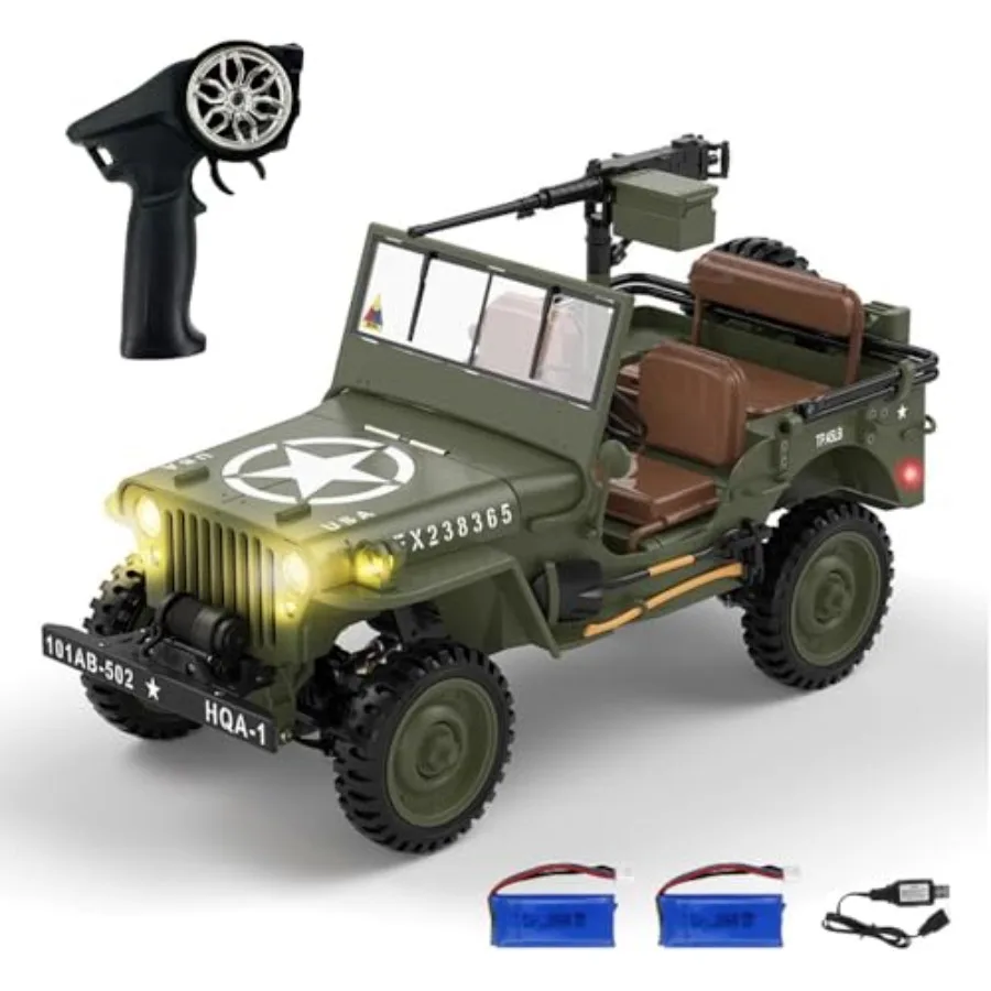 RC Truck 1:14 Scale Remote Control Car for Off-Road Crawling ABS Plastic Green Vehicle with LED Lights Sound Effects 2.4GHz 4WD
RC Truck 1:14 Scale Remote Control Car for Off-Road Crawling ABS Plastic Green Vehicle with LED Lights Sound Effects 2.4GHz 4WD