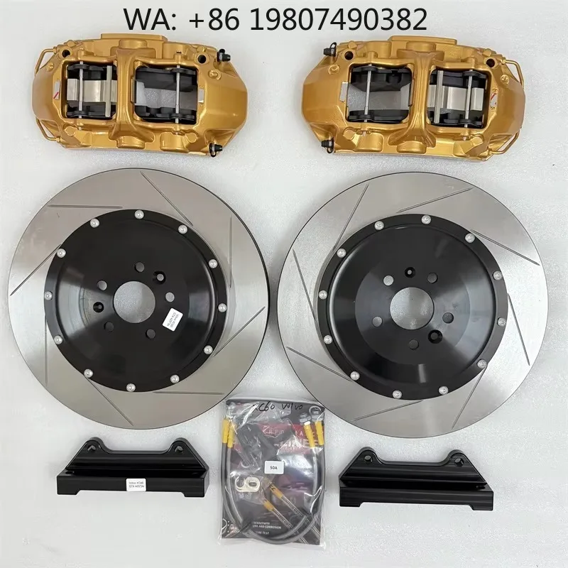 362x32mm Drilled 6 Piston Brake Kit High Performance Racing Modified Caliper System For 2021 Mid Size Sports Sedan 18 Inch Rim
362x32mm Drilled 6 Piston Brake Kit High Performance Racing Modified Caliper System For 2021 Mid Size Sports Sedan 18 Inch Rim