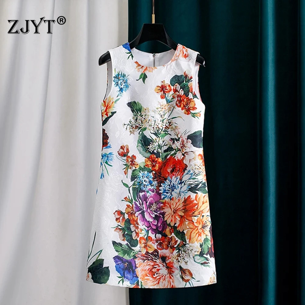 ZJYT Fashion Women's Floral Print Jacquard Tank Dress Spring Summer 2026 Sleeveless Beading O Neck Casual Mini Party Dresses
ZJYT Fashion Women's Floral Print Jacquard Tank Dress Spring Summer 2026 Sleeveless Beading O Neck Casual Mini Party Dresses