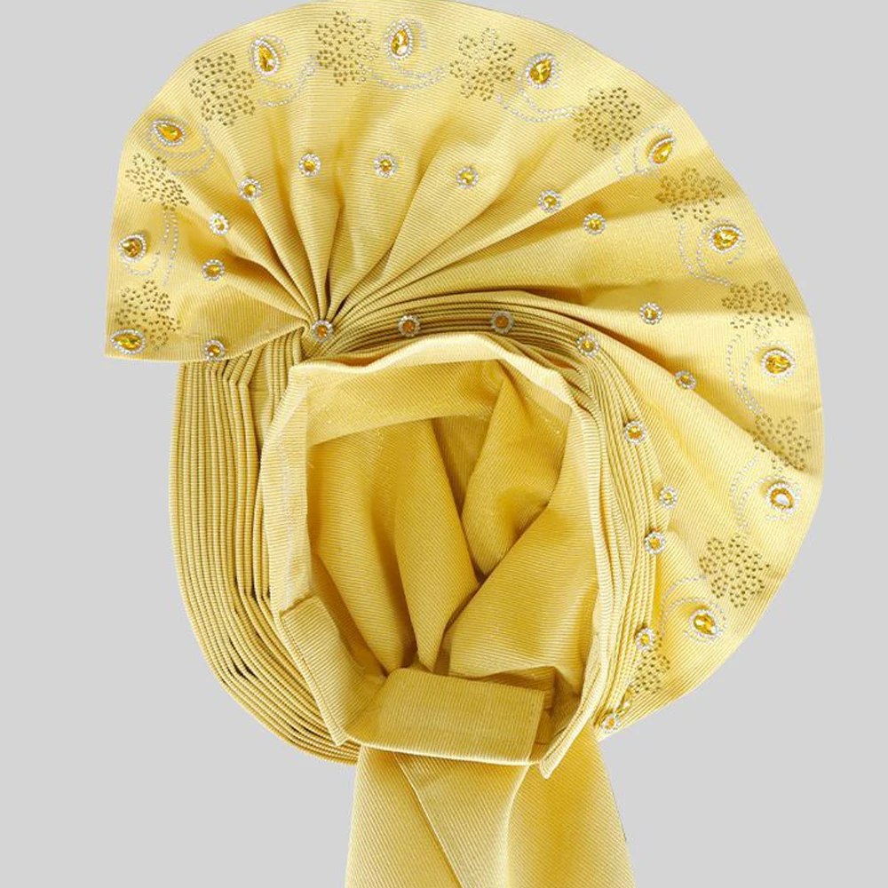 African Headties Diamonds Turban Cap Fan Style Women Auto Gele Nigerian Wedding Headscarf Head Wrap Party Bonnet Hijab Head Ties
African Headties Diamonds Turban Cap Fan Style Women Auto Gele Nigerian Wedding Headscarf Head Wrap Party Bonnet Hijab Head Ties