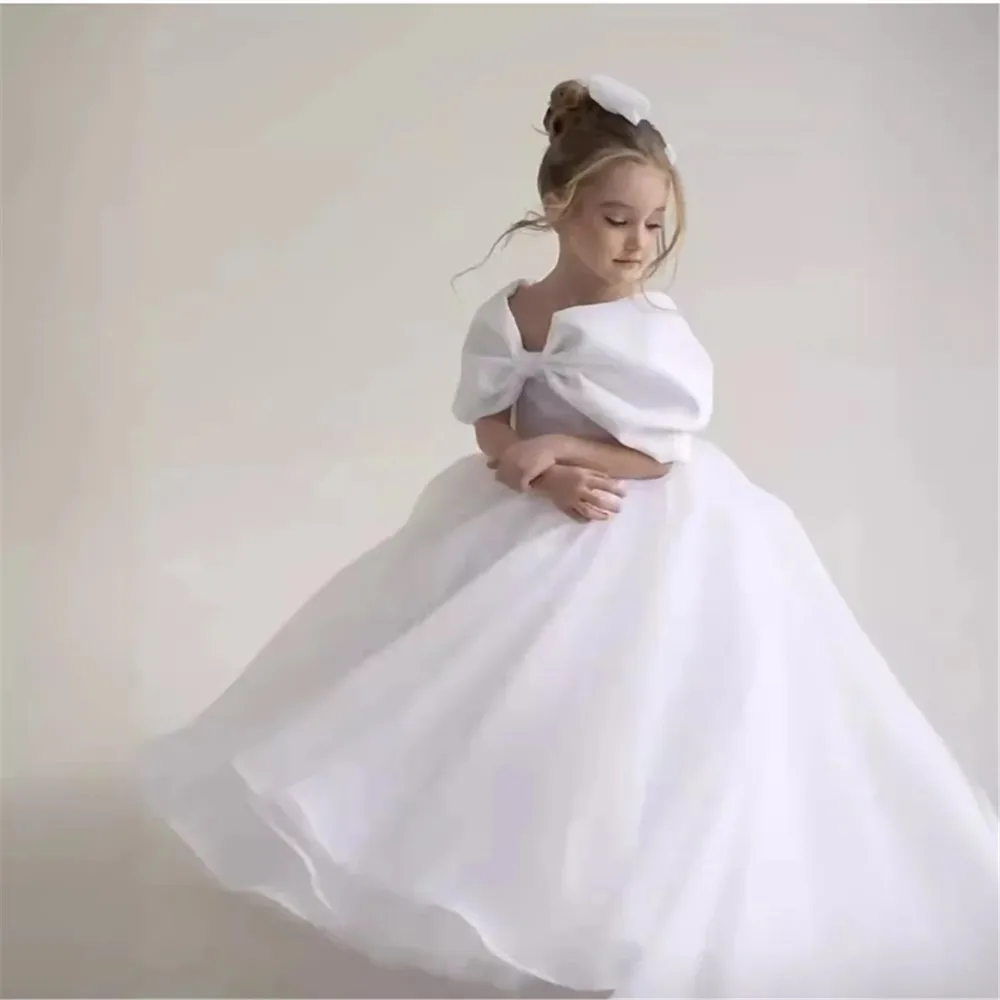 Customized Flower Girl Wedding Dress Princess Big Bow Long Dress White Toddler Child Elegant Birthday Party Gown
Customized Flower Girl Wedding Dress Princess Big Bow Long Dress White Toddler Child Elegant Birthday Party Gown