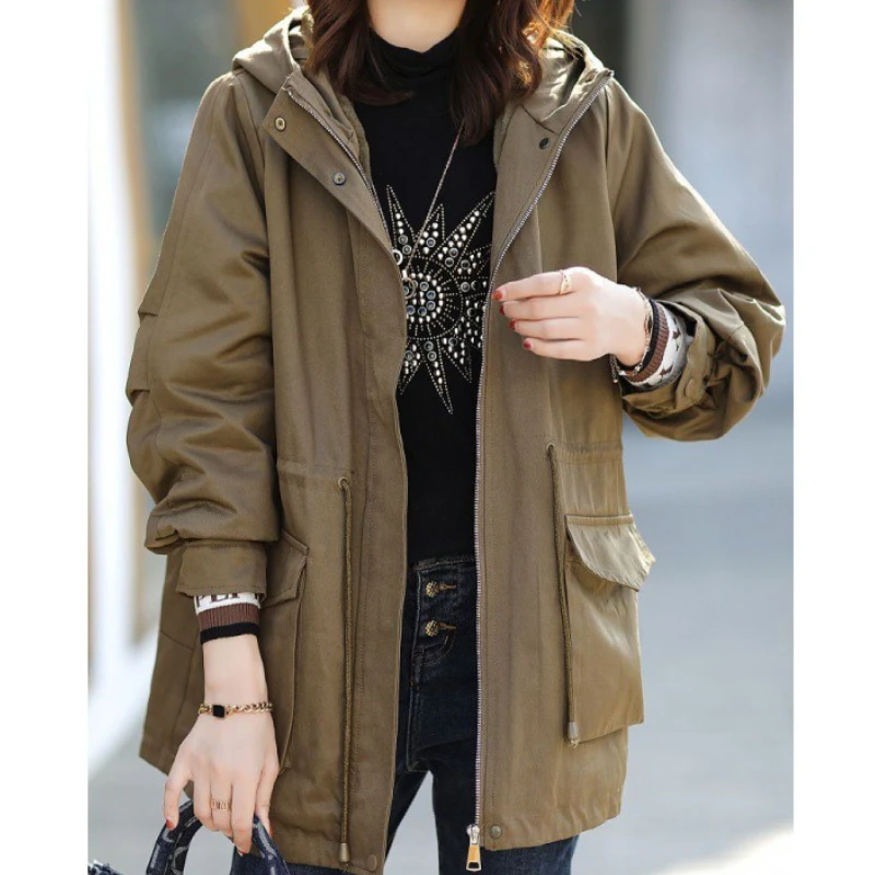 Parkas Women Coats Hooded Zipper Jackets Full Sleeve Thick Warm Y2k Streetwear Elegant Jacket Mid Length Coat Autumn Winter
Parkas Women Coats Hooded Zipper Jackets Full Sleeve Thick Warm Y2k Streetwear Elegant Jacket Mid Length Coat Autumn Winter
