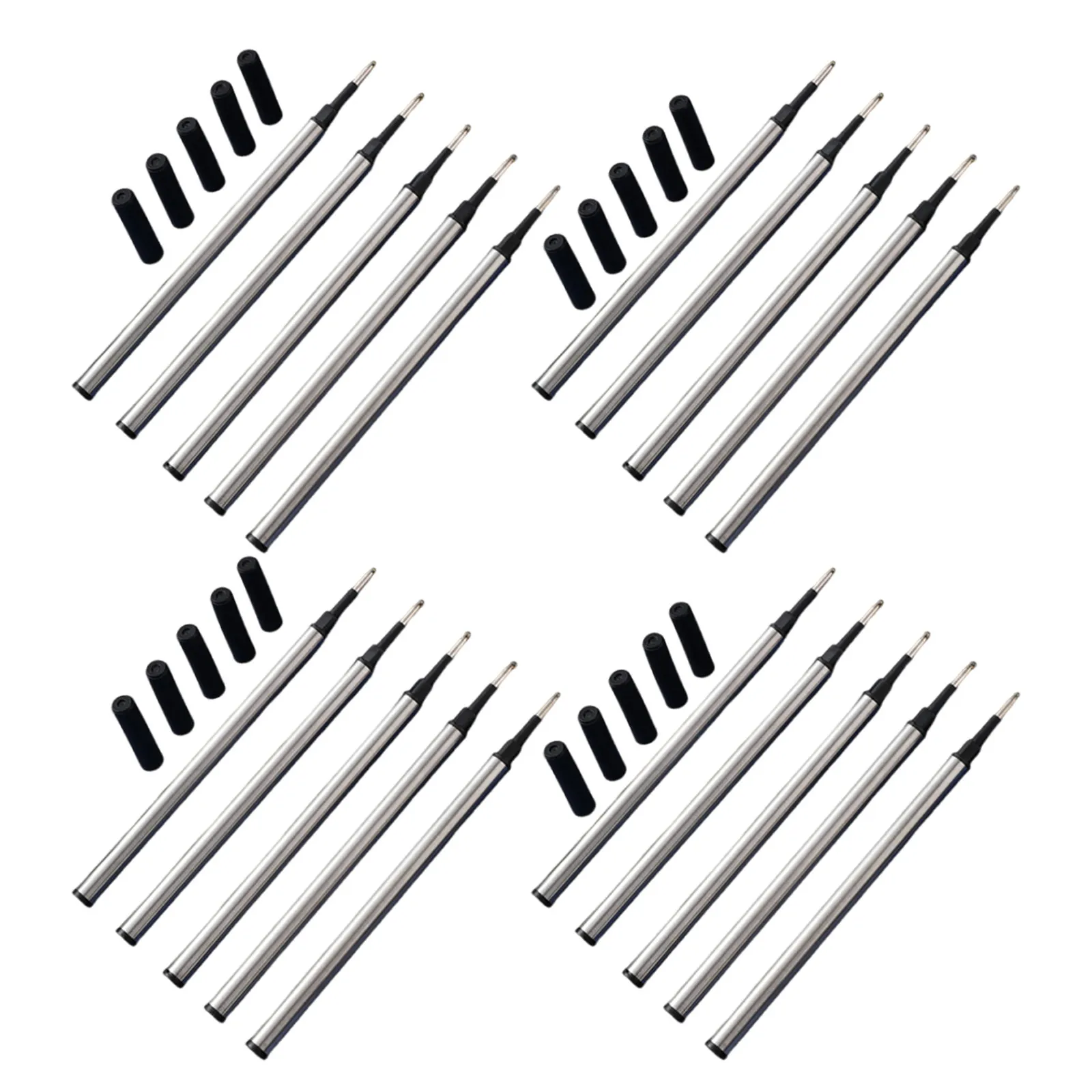 20Pcs Metal Gel Ink Pen Refills 0.7mm Smooth Glide Replaceable Ballpoint Pen Cartridges for Office School Journaling Planner
20Pcs Metal Gel Ink Pen Refills 0.7mm Smooth Glide Replaceable Ballpoint Pen Cartridges for Office School Journaling Planner
