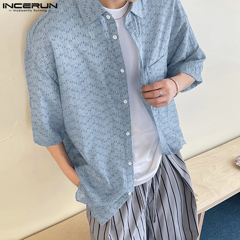 INCERUN Men Shirts Summer Short Sleeve Print Tops Streetwear Short Sleeve Casual Shirt Lapel Men's Clothing Oversize Tee S-5XL
INCERUN Men Shirts Summer Short Sleeve Print Tops Streetwear Short Sleeve Casual Shirt Lapel Men's Clothing Oversize Tee S-5XL
