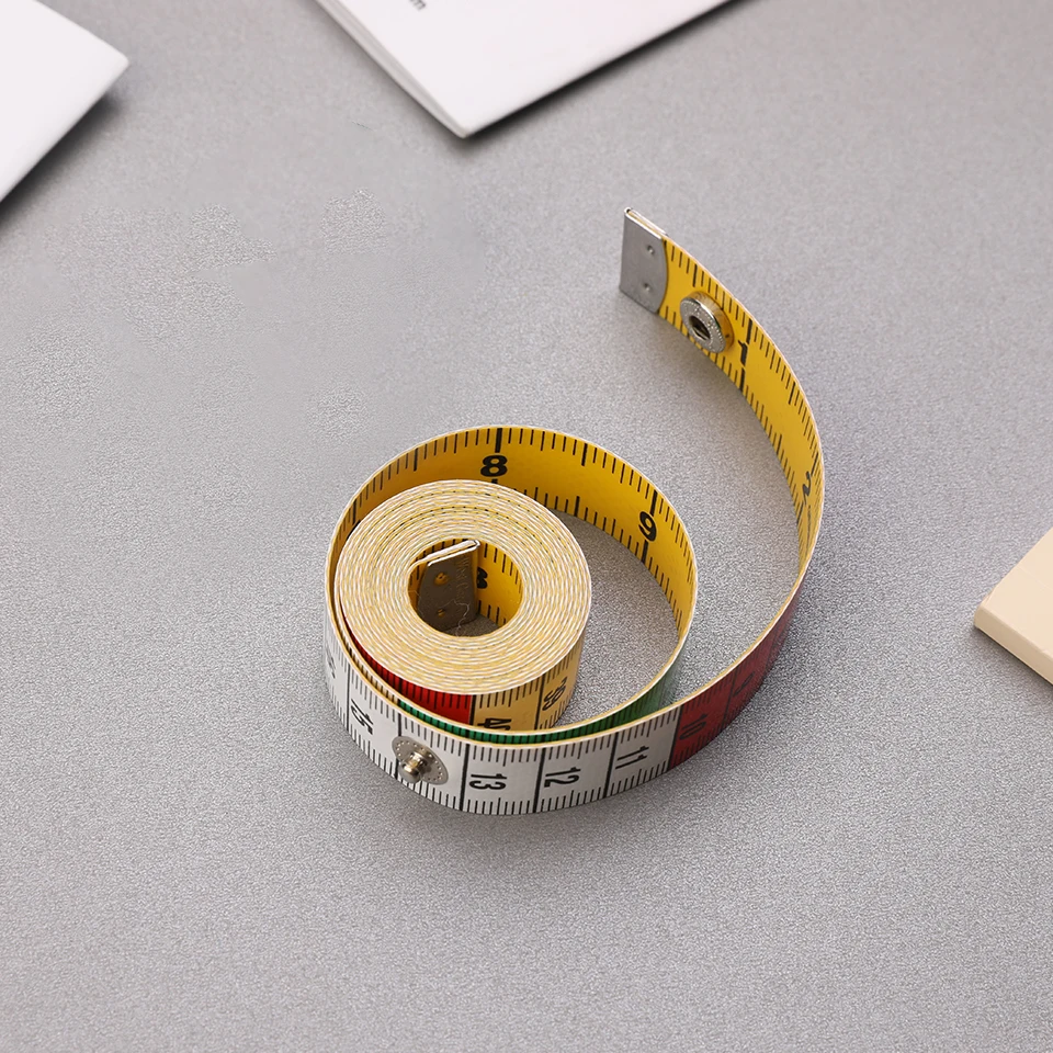 1Pc Quality Soft Tape with Snap Fasteners Soft Multicolor Measuring Tape Dual Sided Tape Measure Needlework Sewing Tool
1Pc Quality Soft Tape with Snap Fasteners Soft Multicolor Measuring Tape Dual Sided Tape Measure Needlework Sewing Tool