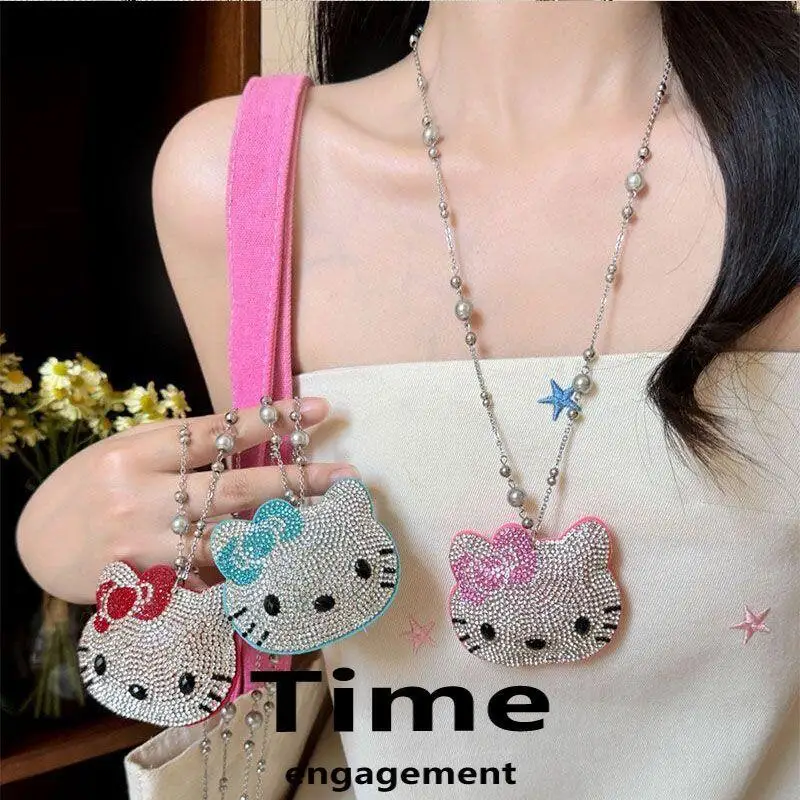 Sanrio Hello Kitty Necklace Kawaii Y2K Paved with Diamonds Female Niche Hottie Cute Pendant Versatile Minimalist Sweater Chain
Sanrio Hello Kitty Necklace Kawaii Y2K Paved with Diamonds Female Niche Hottie Cute Pendant Versatile Minimalist Sweater Chain