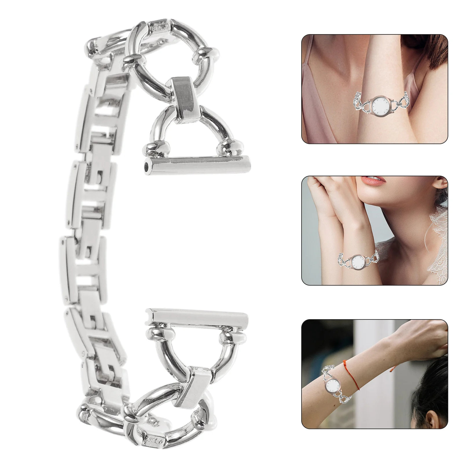 1Set Stylish Zinc Alloy Watch Strap for Women Elegant Decorative Smartwatch Band Comfortable Skin Friendly Fashion Gift
1Set Stylish Zinc Alloy Watch Strap for Women Elegant Decorative Smartwatch Band Comfortable Skin Friendly Fashion Gift