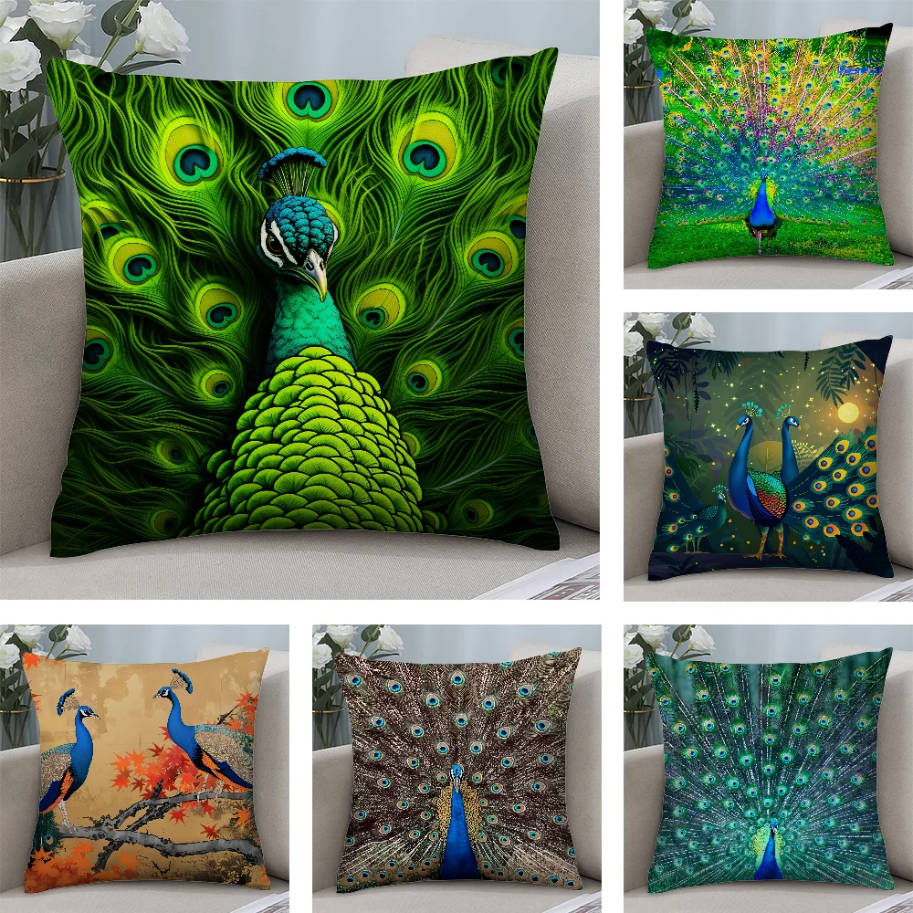 Green Forest Peacock Pillow Case Short Plush Pillow Covers Sofa Decorative Gift Home Double-sided Printing Cushion Cover
Green Forest Peacock Pillow Case Short Plush Pillow Covers Sofa Decorative Gift Home Double-sided Printing Cushion Cover