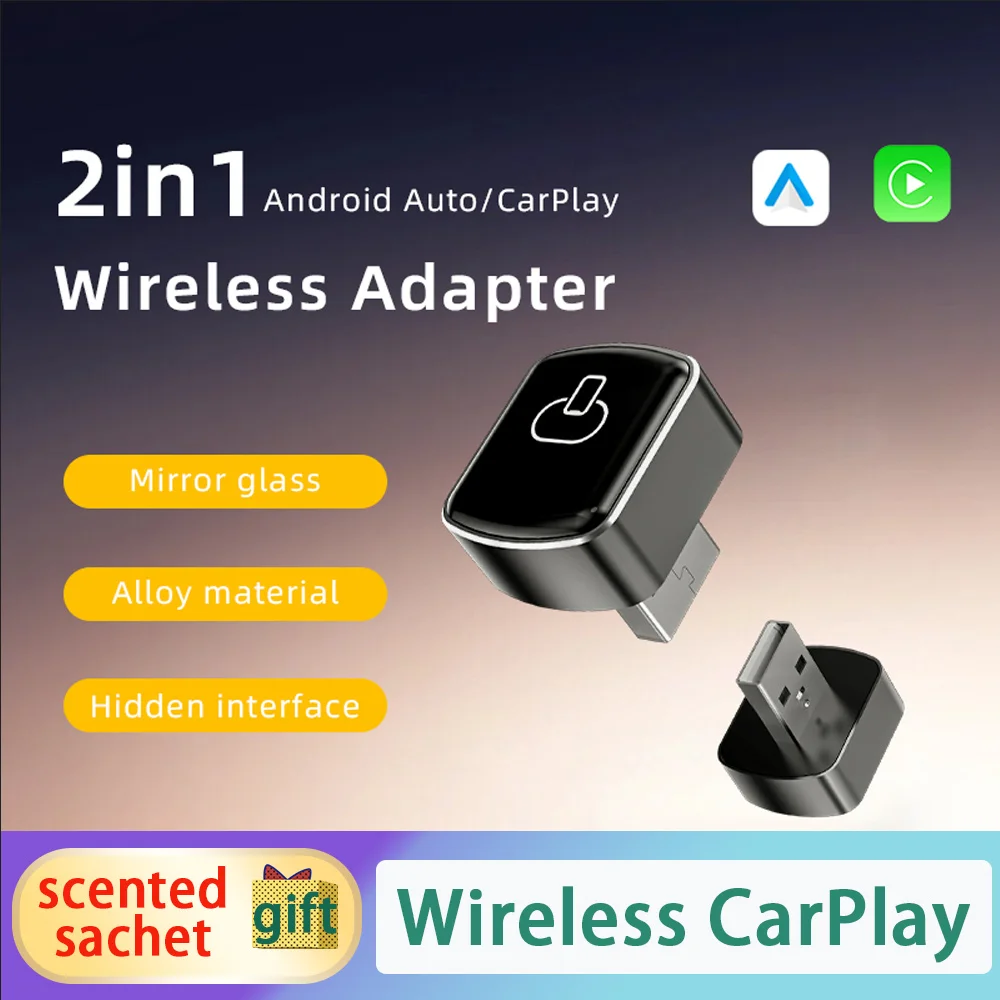 Беспроводной адаптер CarPlay 2 в 1, штекер и штекер, автоматическое подключение, без задержки, преобразует проводную к беспроводу, совместимо с iPhone и Android
Беспроводной адаптер CarPlay 2 в 1, штекер и штекер, автоматическое подключение, без задержки, преобразует проводную к беспроводу, совместимо с iPhone и Android