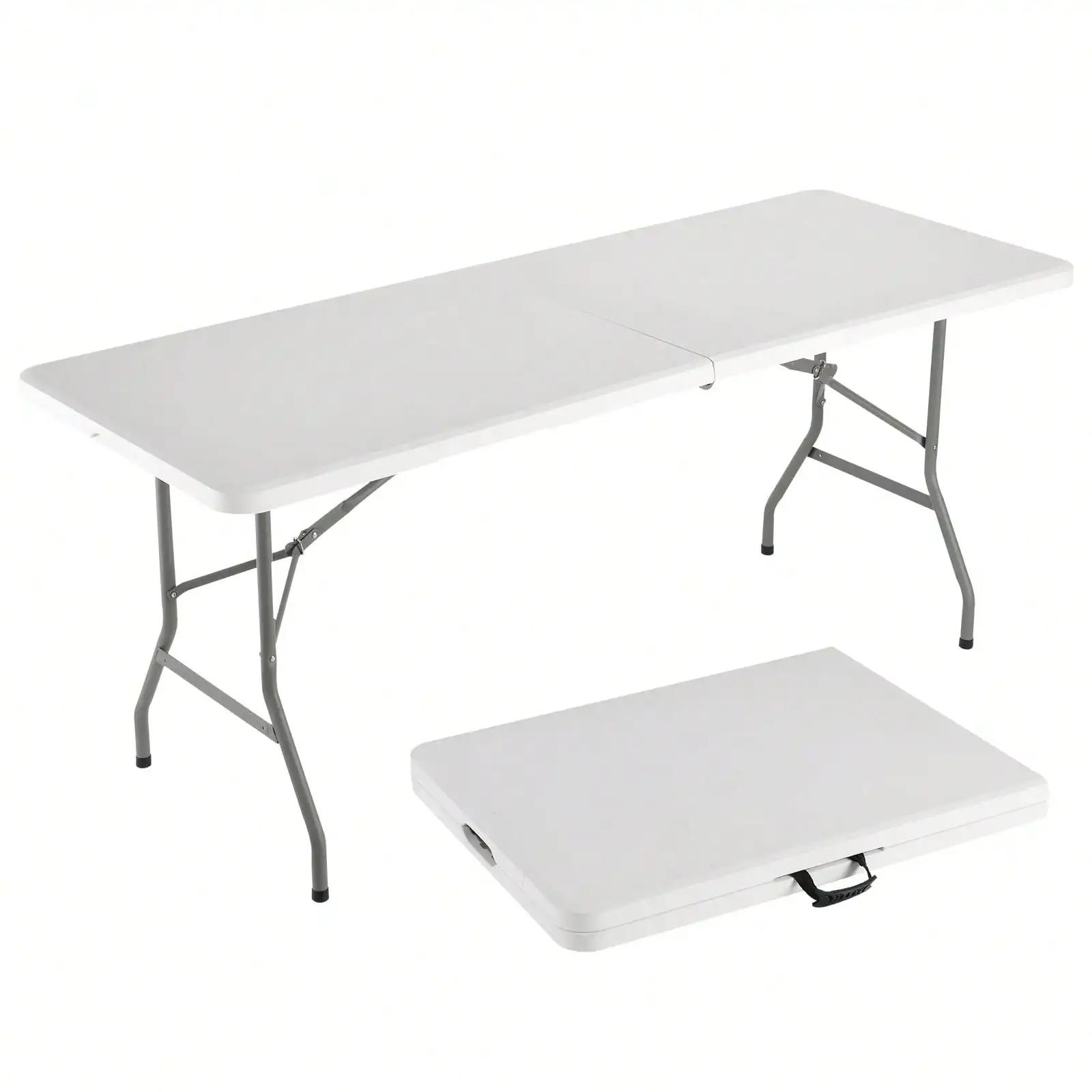 4FT/6FT Plastic Folding Table, Shooting Table, HDPE Portable Picnic Table Outdoor, For Camping, Party, Wedding, Picnic
4FT/6FT Plastic Folding Table, Shooting Table, HDPE Portable Picnic Table Outdoor, For Camping, Party, Wedding, Picnic