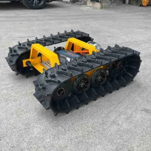 Hydraulic motor track chassis, special-shaped proportional valve remote control chassis, remote control rubber track planning
Hydraulic motor track chassis, special-shaped proportional valve remote control chassis, remote control rubber track planning
