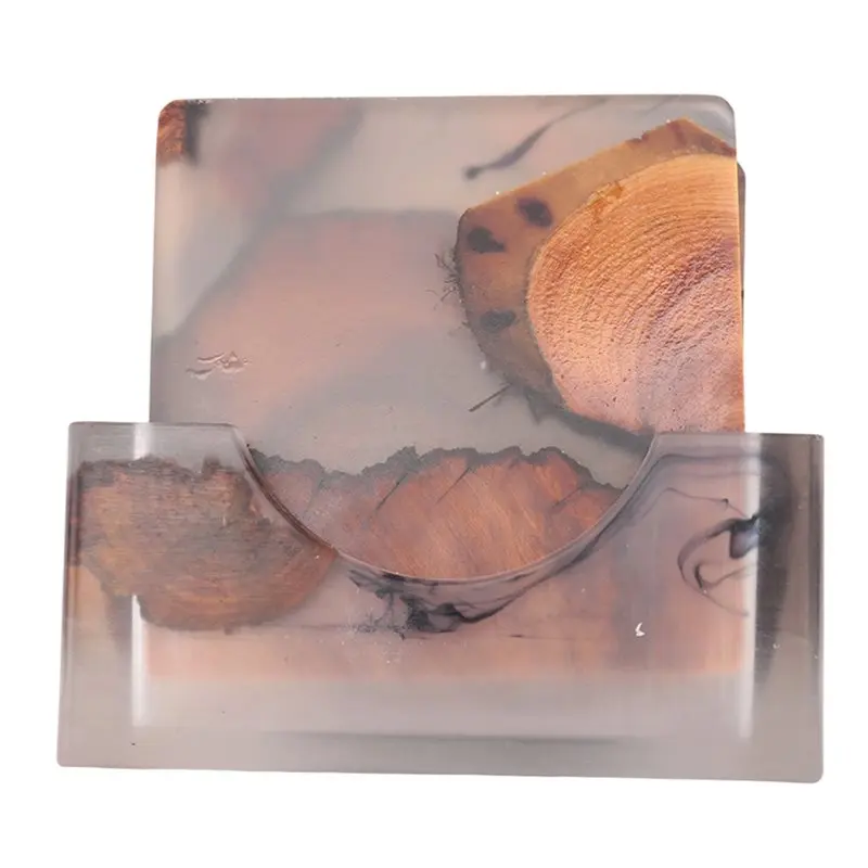 NEW HOT In Stock-Wood Coasters Set With Epoxy Resin - Modern Coasters With Holder For Drinks, Includes 6 Coasters And Holder
NEW HOT In Stock-Wood Coasters Set With Epoxy Resin - Modern Coasters With Holder For Drinks, Includes 6 Coasters And Holder