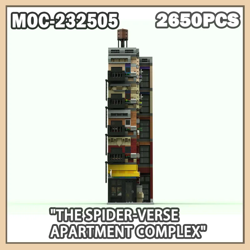 MOC-232505 Комплексный строительный блок для квартиры, креативная модель кирпича, образовательная игрушка, рождественские подарки, серия 2650P, дисплей с видом на улицу
MOC-232505 Комплексный строительный блок для квартиры, креативная модель кирпича, образовательная игрушка, рождественские подарки, серия 2650P, дисплей с видом на улицу