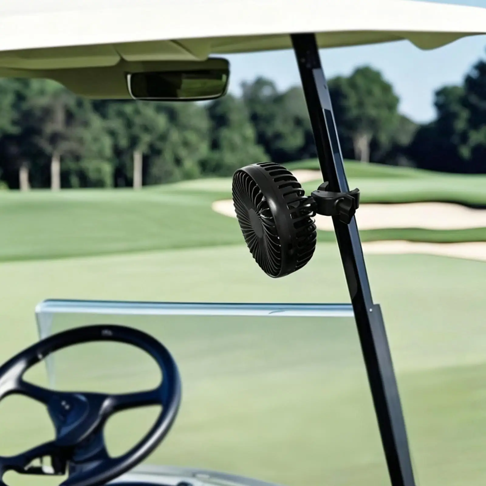 Golf Cart Fan Professional Repair Parts Sturdy Accessories Portable Attachment Compact Cooling Fan Auto Air Circulator Black
Golf Cart Fan Professional Repair Parts Sturdy Accessories Portable Attachment Compact Cooling Fan Auto Air Circulator Black