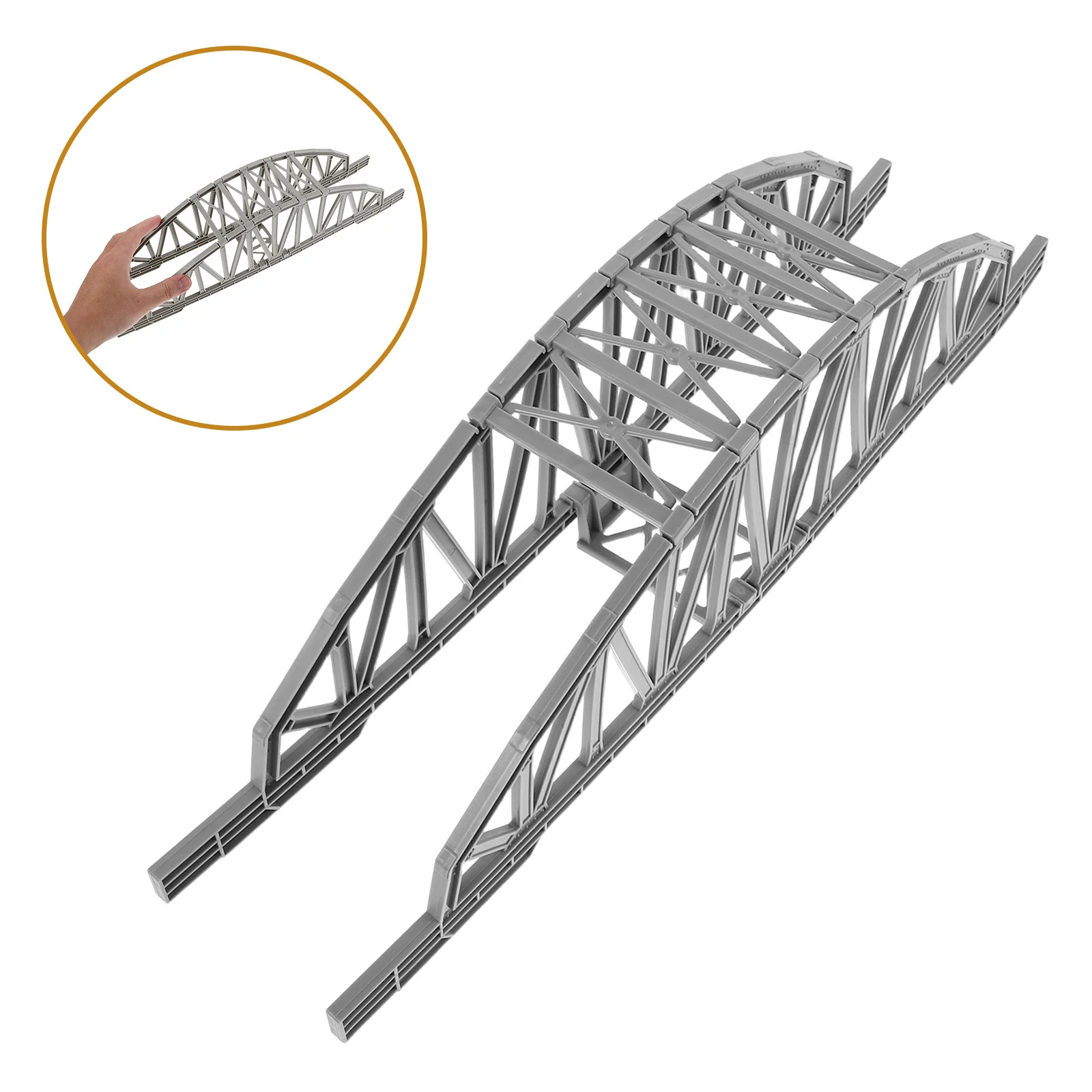 Simulation Plastic Train Track Bridge Railway Accessory for Kids Train Track Scene and Scaffold Bridge Support
Simulation Plastic Train Track Bridge Railway Accessory for Kids Train Track Scene and Scaffold Bridge Support