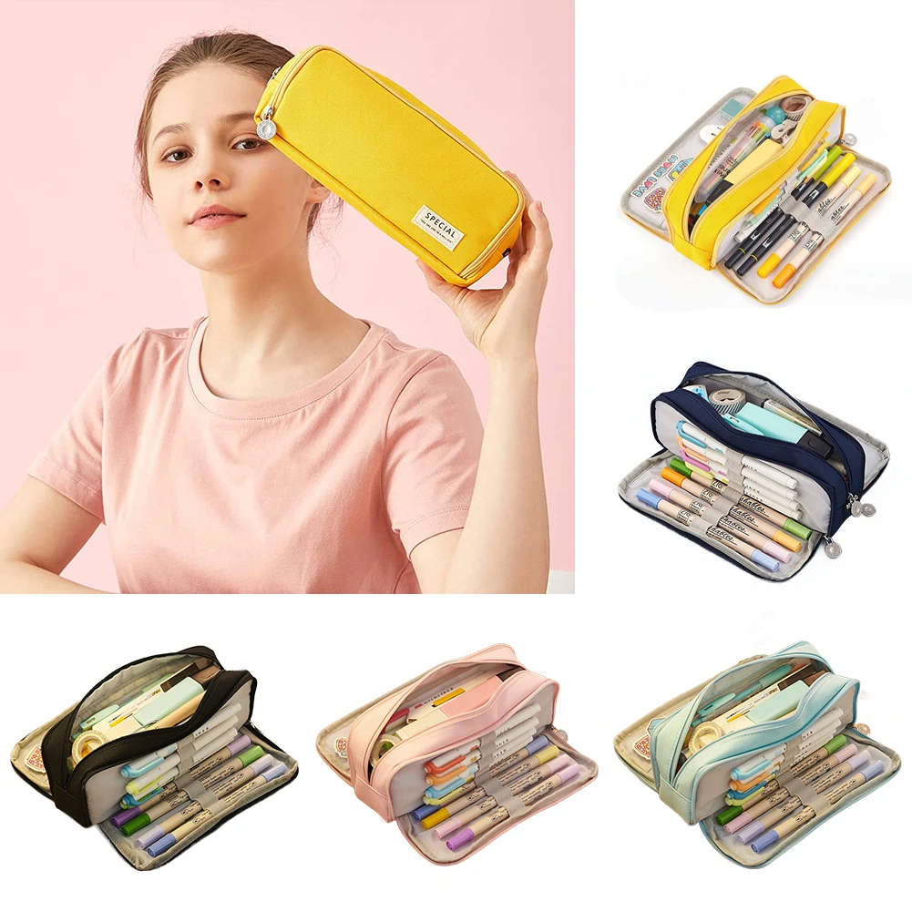 Aesthetic Pencil Organizer Waterproof Dustproof Stationery Storage Bag Canvas Large Capacity Kawaii Pen Case Pouch Box 2023 New
Aesthetic Pencil Organizer Waterproof Dustproof Stationery Storage Bag Canvas Large Capacity Kawaii Pen Case Pouch Box 2023 New