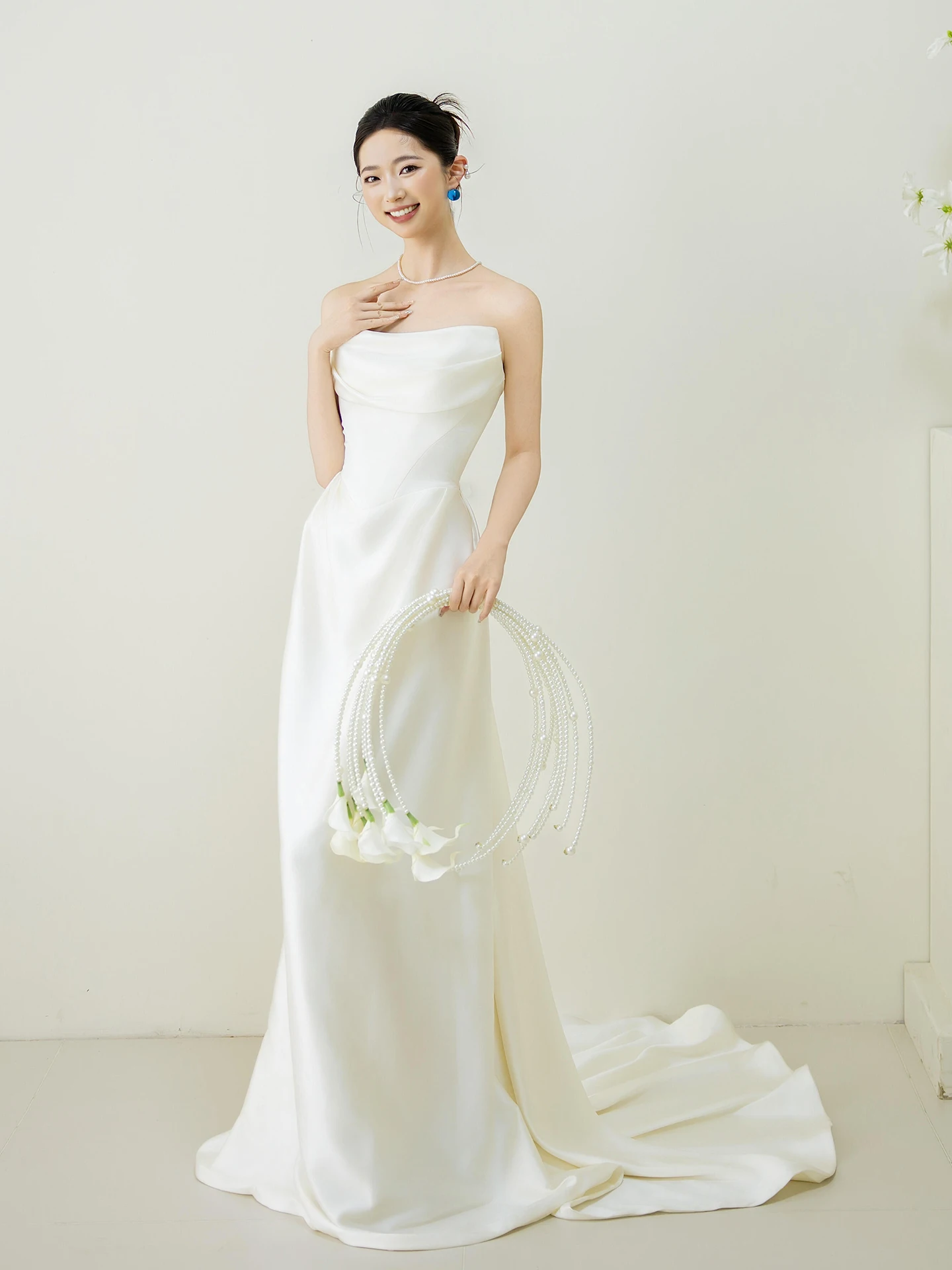 Silk Satin Light Wedding Dr White Simple High-End Sensation Bridal Gown Women's Long Sve Floor Length Evening Par Dr
Silk Satin Light Wedding Dr White Simple High-End Sensation Bridal Gown Women's Long Sve Floor Length Evening Par Dr