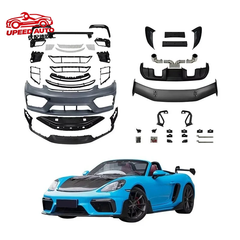 Suitable for STLF 2017-2023 718 Cayman Boxster RS Style Front Body Kit with Spoiler & Grille Bolt-On Unpainted
Suitable for STLF 2017-2023 718 Cayman Boxster RS Style Front Body Kit with Spoiler & Grille Bolt-On Unpainted