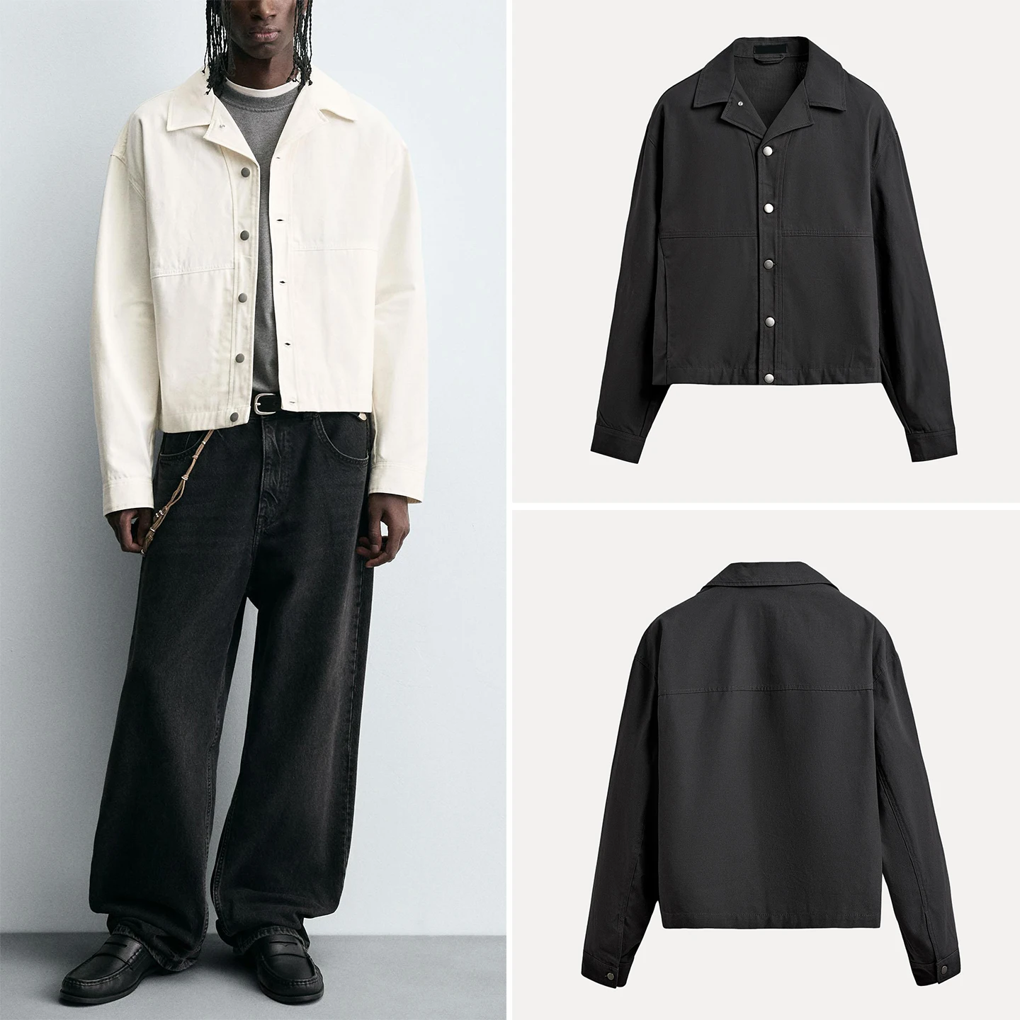 ort White Canvas Texture Men's irt Jaet 2025 Autumn New Sle Youth Stand Fit Long Sve ort Length Z Brand
ort White Canvas Texture Men's irt Jaet 2025 Autumn New Sle Youth Stand Fit Long Sve ort Length Z Brand