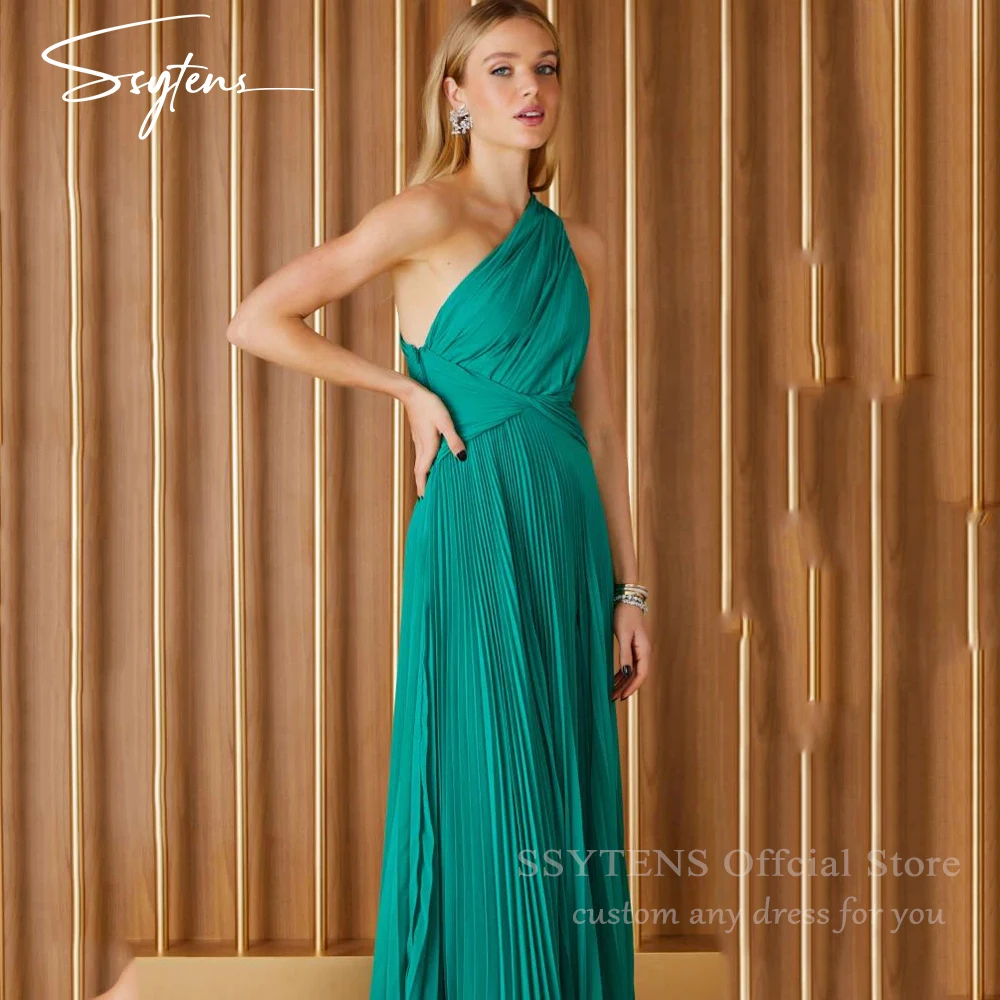 SSYTENS Luxury Green Evening Dresses Wome‘s Long Formal Party Gown Prom Dresses One Shoulder Pleated Wedding Ceremony Dresses
SSYTENS Luxury Green Evening Dresses Wome‘s Long Formal Party Gown Prom Dresses One Shoulder Pleated Wedding Ceremony Dresses