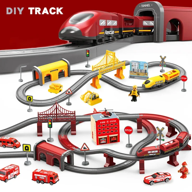 TOPMAYA DIY Rail Car Children Toys Puzzle Assembled Railway Track Building Block Track Magnetic Train Set Christmas Gift Toy for
TOPMAYA DIY Rail Car Children Toys Puzzle Assembled Railway Track Building Block Track Magnetic Train Set Christmas Gift Toy for
