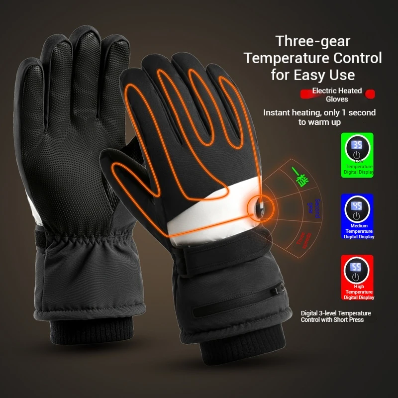 Electric Heated Gloves Portable Heating Skiing Gloves Motorcycle Waterproof Touchscreen Hand Warmers For Motorcycle No Battery
Electric Heated Gloves Portable Heating Skiing Gloves Motorcycle Waterproof Touchscreen Hand Warmers For Motorcycle No Battery