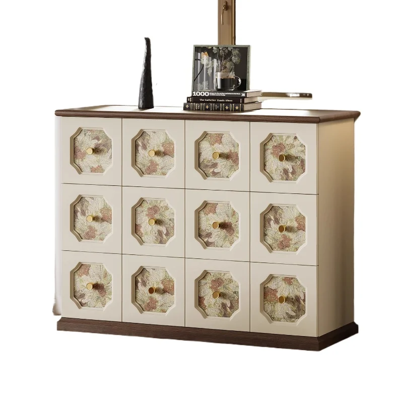 Retro French pattern design, chest designer, zodiac grid, dining side cabinet, living room, bedroom wall side cabinet
Retro French pattern design, chest designer, zodiac grid, dining side cabinet, living room, bedroom wall side cabinet
