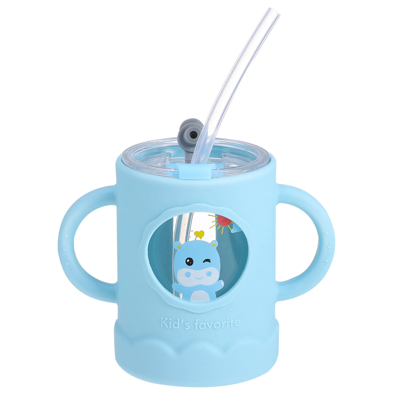 Silicone High Borosilicate Measuring Straw Cup Baby Training Milk Cup Scale Portable Infant Water Bottle Children Drink Feeding
Silicone High Borosilicate Measuring Straw Cup Baby Training Milk Cup Scale Portable Infant Water Bottle Children Drink Feeding