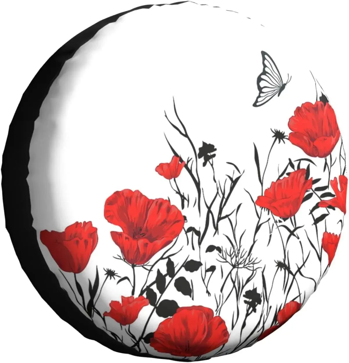 Spare Tire Cover Universal Tires Cover Red Poppy Flower Car Tire Cover Wheel Weatherproof and Dust-Proof UV Sun Tire Cov
Spare Tire Cover Universal Tires Cover Red Poppy Flower Car Tire Cover Wheel Weatherproof and Dust-Proof UV Sun Tire Cov
