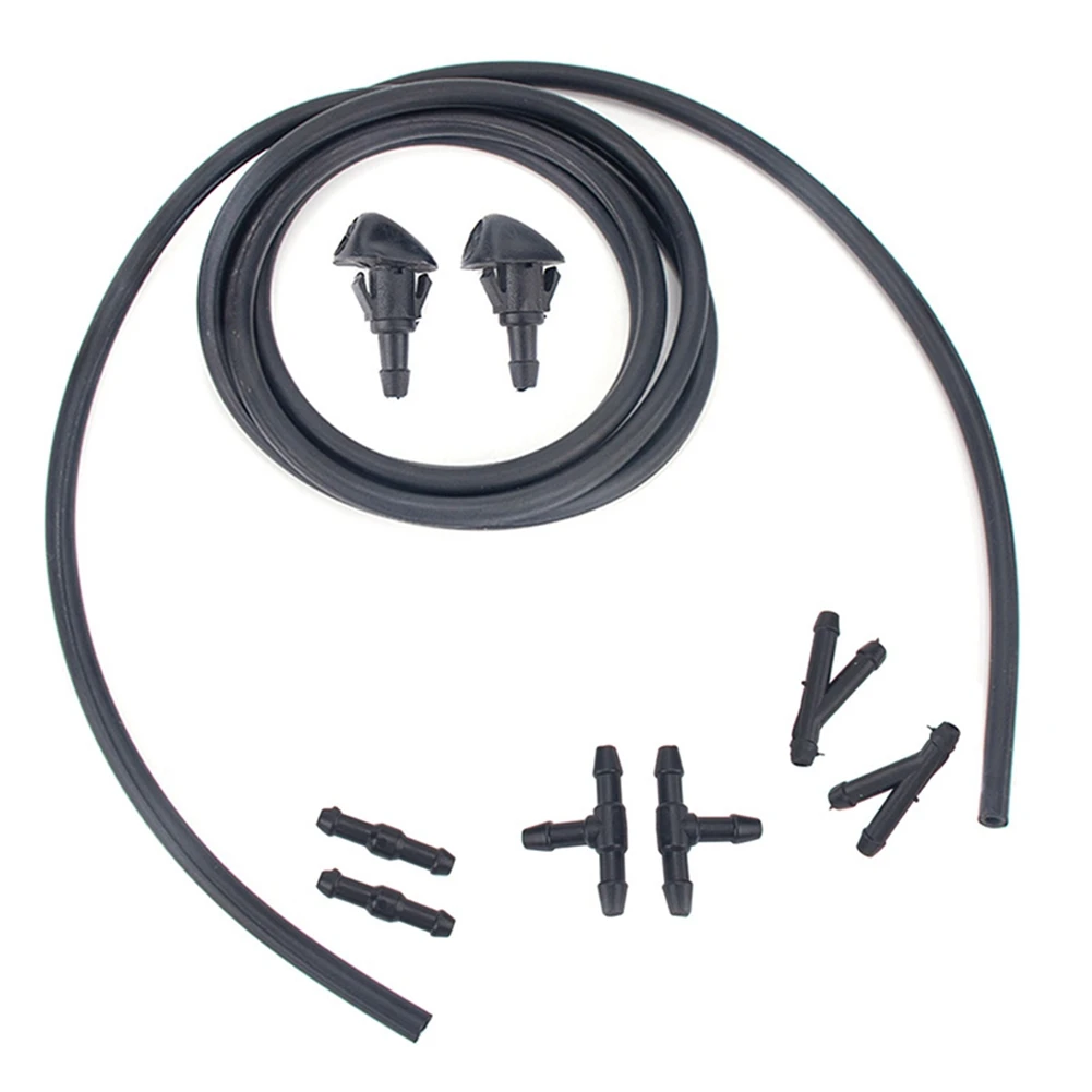 Adjustable DUAL HoleWindshield Washer Nozzle Set 2 Meters Fluid Hose with 6 Pcs Connector for HONDA 76810-S10-A02
Adjustable DUAL HoleWindshield Washer Nozzle Set 2 Meters Fluid Hose with 6 Pcs Connector for HONDA 76810-S10-A02