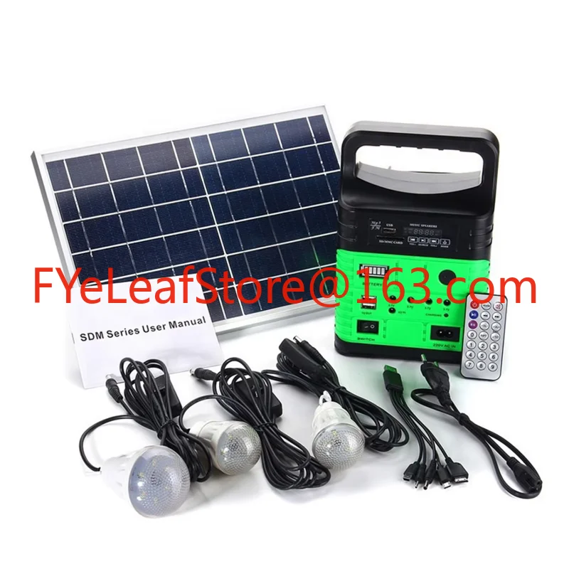 5000 mAh Battery Portable Solar Lighting System Solar Mini Home Light Station Radio Lighting Generator Solar System Kit
5000 mAh Battery Portable Solar Lighting System Solar Mini Home Light Station Radio Lighting Generator Solar System Kit