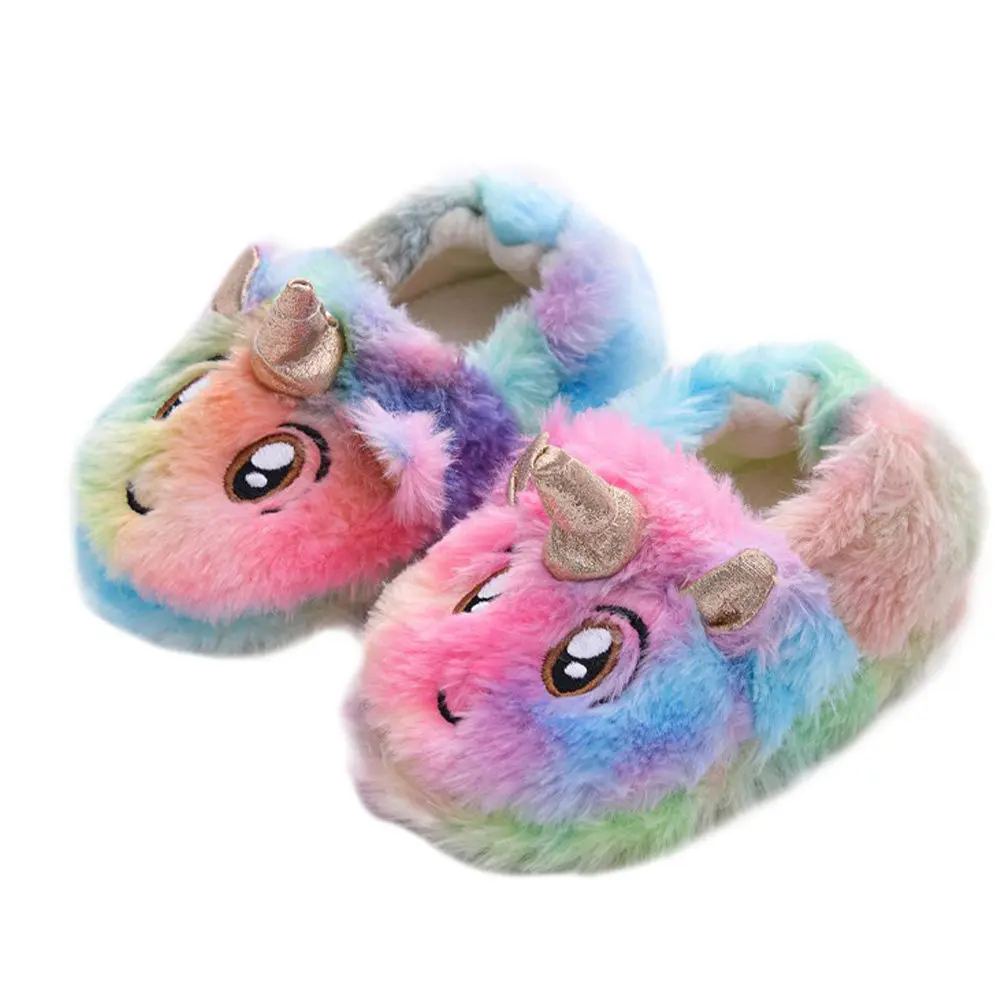 1Pair Unicorn Cartoon Kids Slippers Winter Warm Indoor Footwear Skid-Proof Sole Silent Bedroom Shoes for Toddlers and Children
1Pair Unicorn Cartoon Kids Slippers Winter Warm Indoor Footwear Skid-Proof Sole Silent Bedroom Shoes for Toddlers and Children